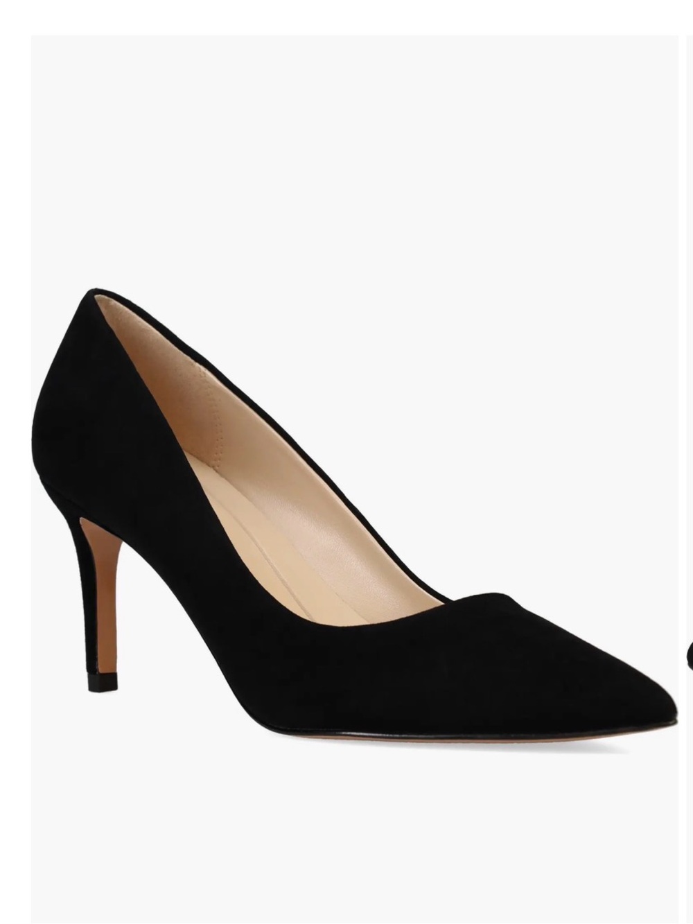 Pelle Moda Lizel Pointed Toe Pump Pointed Toe Suede Heels Black US 9M